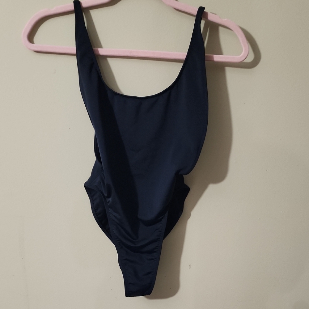 American Apparel Black One Piece Swim